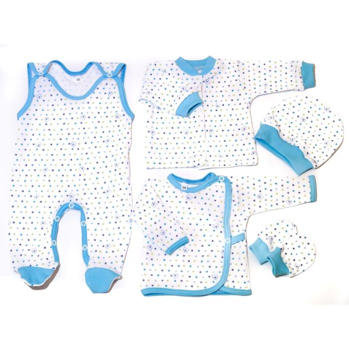 Bērnu komplektiņš no 5 daļam "Small bears" zils