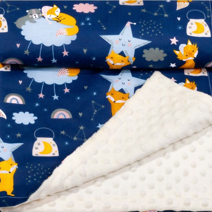 Bērnu pleds 100x75cm "Fox"  bēšs