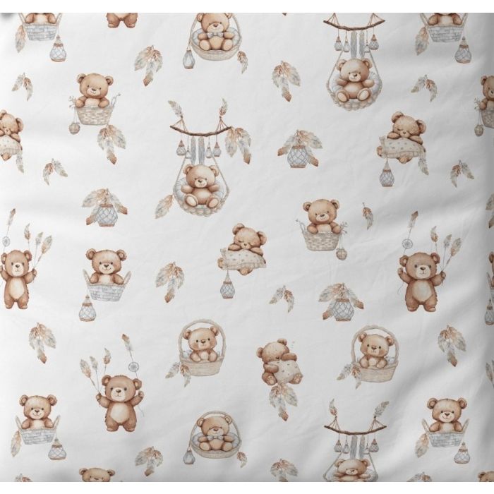 Bērnu palags ar gumiju  60x120 cm "Newborn bear" 