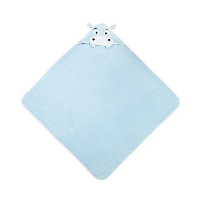 3D dvielis mazulim "Hippo" ar galvassegu 100x100cm "frotte" zils