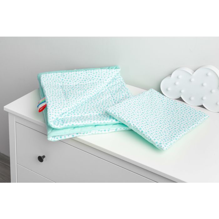 Komplekts "Mineral Velvet" pleds 100x75cm un spilvens 30x35 cm tirkīza