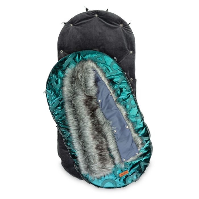 Guļammaiss bērnu ratiem "Aspen glamour" zaļš