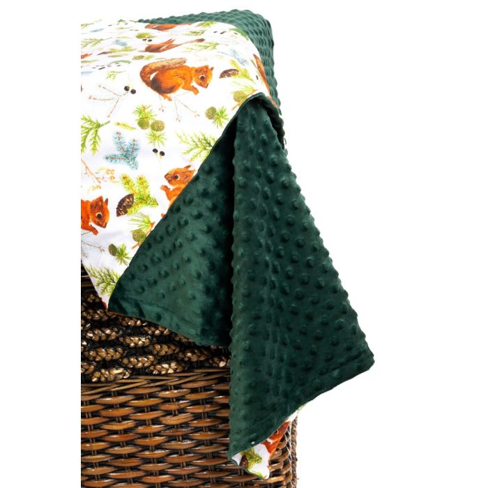 Bērnu pleds 100x75cm "Nut lovers" zaļš 