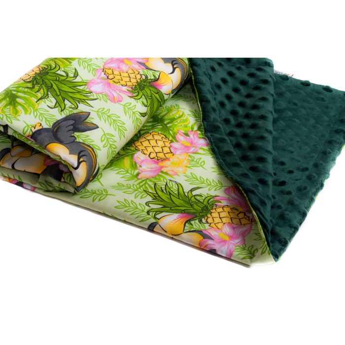 Bērnu pleds 100x75cm "Ananas" 100x75cm  zaļš 