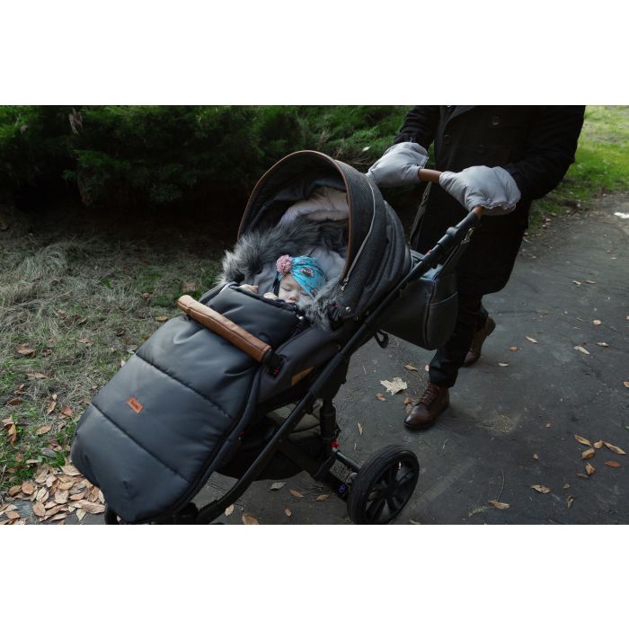 Ratu cimdi, muftas "Warm" pelēks