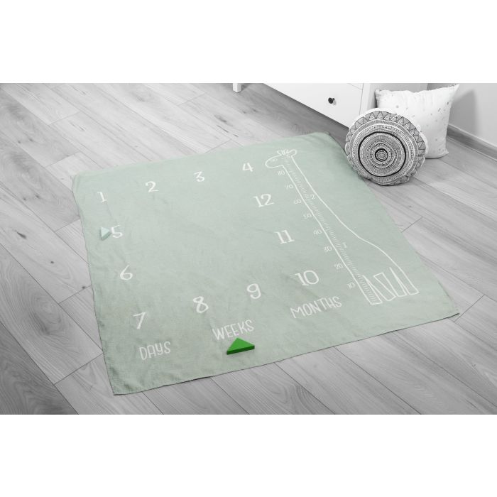 Muslina autiņi (foto fons) mazuļiem "Giraffe" 120x120cm