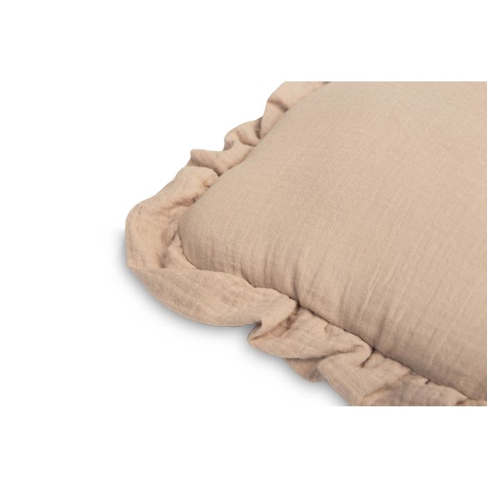 Muslīna komplekts bērniem "Luxury Soft" pleds un spilvens beige