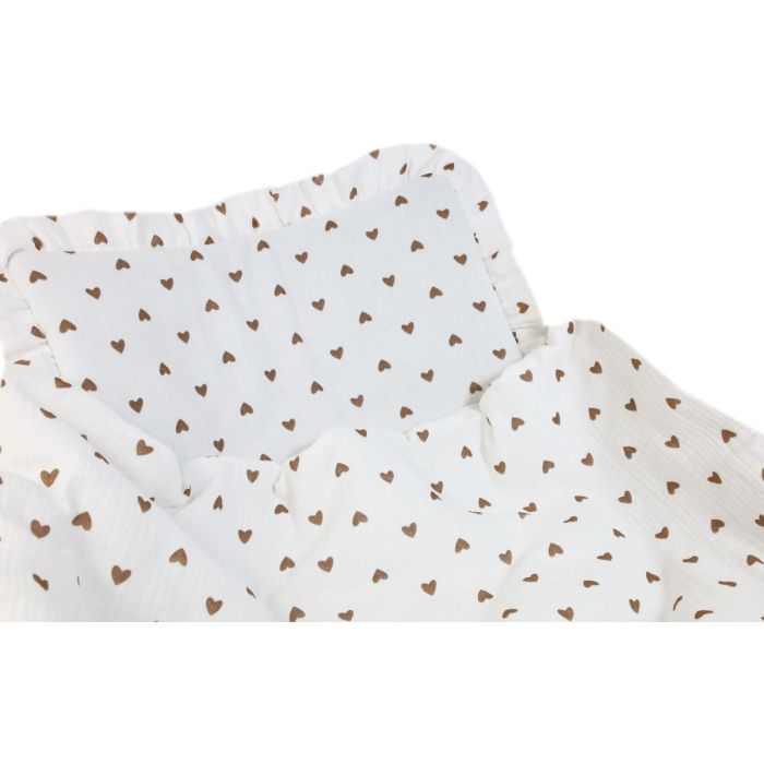 Muslīna komplekts bērniem "Love" pleds un spilvens