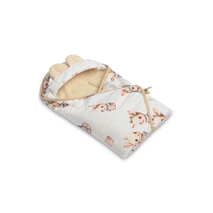 Autosēdeklīša muslīna guļammaiss "Lissie" 90x90 cm beige