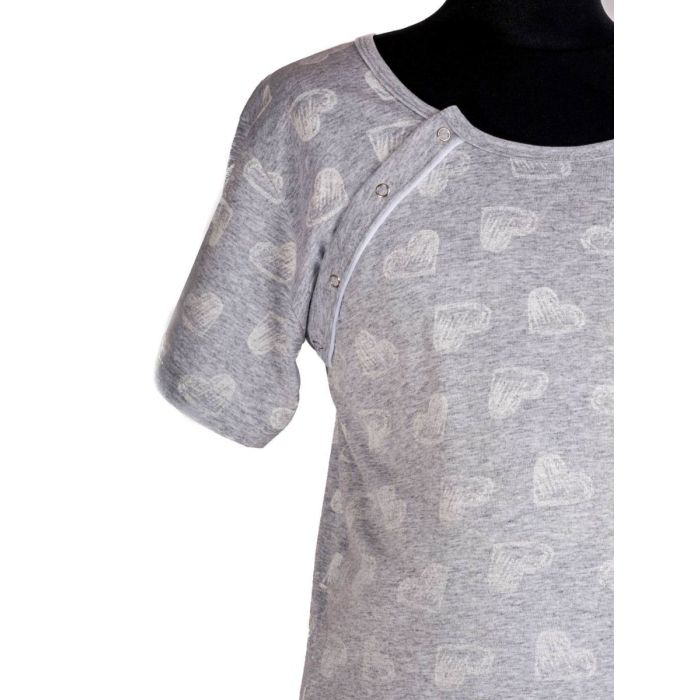 Kokvilnas naktskrekls grūtniecēm un barojošām "Heartbeat"