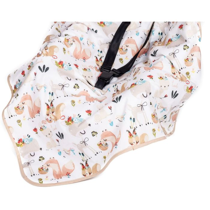  Sedziņa / konverts autokrēsliņām "Best friends" 80x80 cm