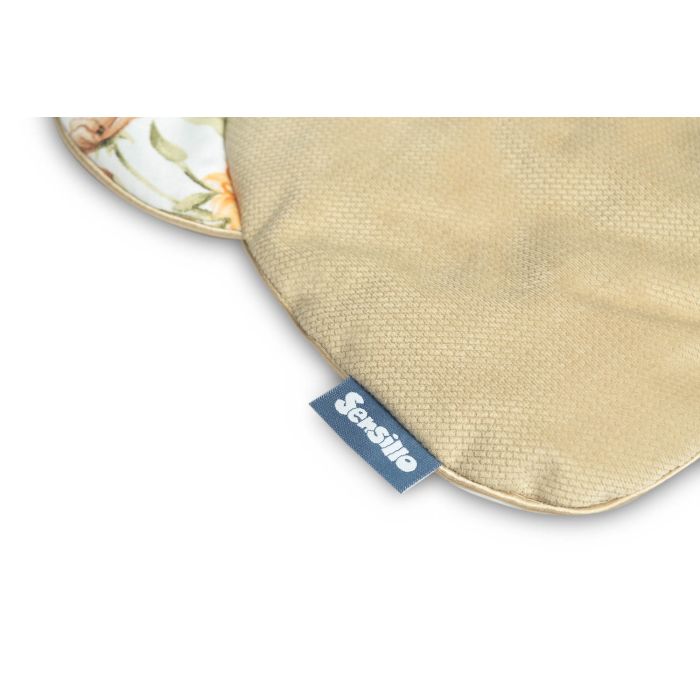 Komplekts "Floral beige" pleds 56x76 cm un spilvens 36x28 cm