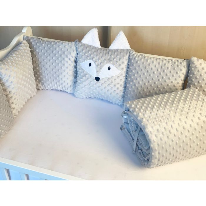 Spilvens ar lentēm (gultas apmales) 180 cm "Cosy clouds" ar lapsu