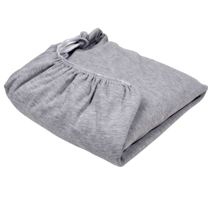 Bērnu palags ar gumiju  "Melange " pelēks 