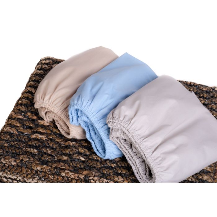 Bērnu palags ar gumiju "Gentle grey" - kokvilna 