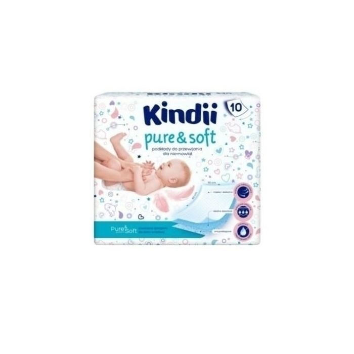Kindii Pure& Soft absorbējoši paladziņi 60x60 cm 10gab