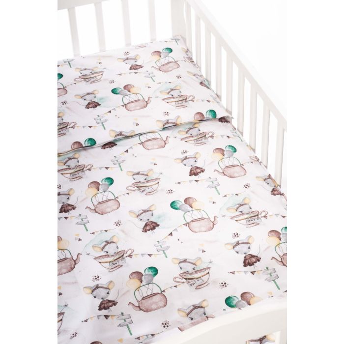 Bērnu gultas veļa  135x100  "Baby mouse"  