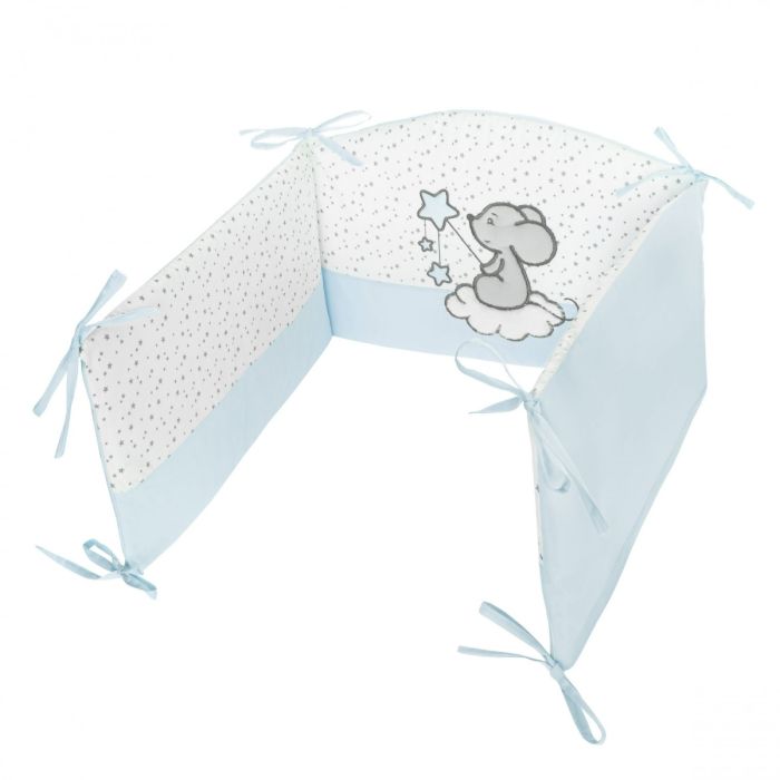 Bērnu gultas veļa ar apmales "Blue stars"