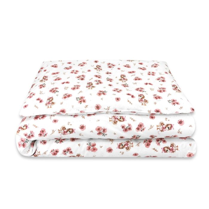 Gultas veļa komplekts šūpulim  80x70cm "Duckling pink" 