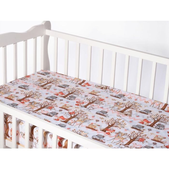 Bērnu palags ar gumiju "Raccoon"  120x60