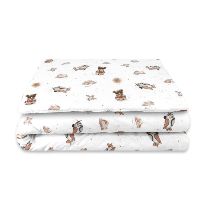 Gultas veļa bērniem 135x100 "Aviator teddy beige" 