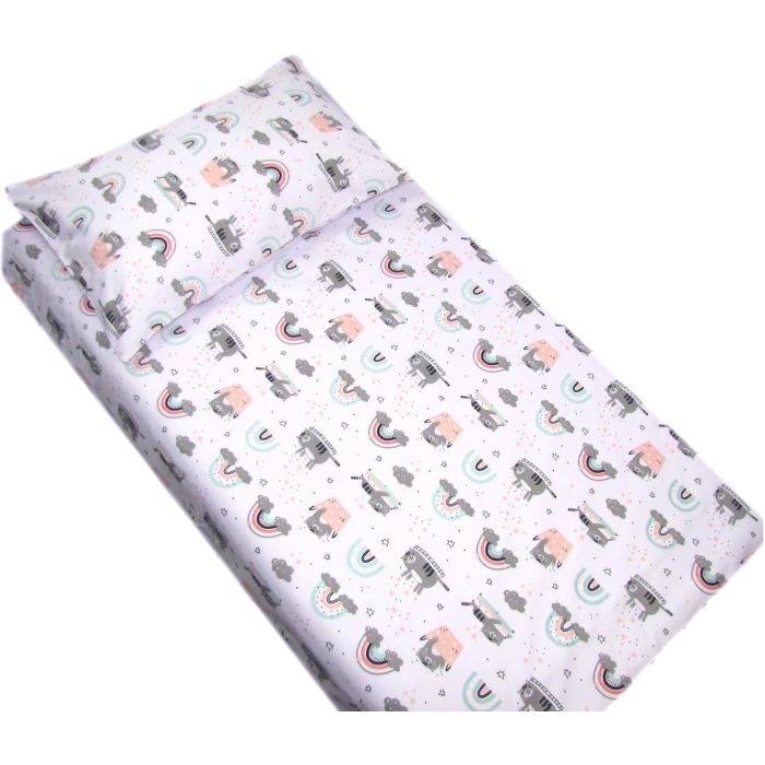 Bērnu gultas veļa šūpulim 80x70cm "Grey" 