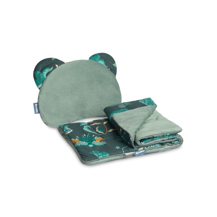 Komplekts "Paradise" pleds 56x76 cm un spilvens 36x28 cm