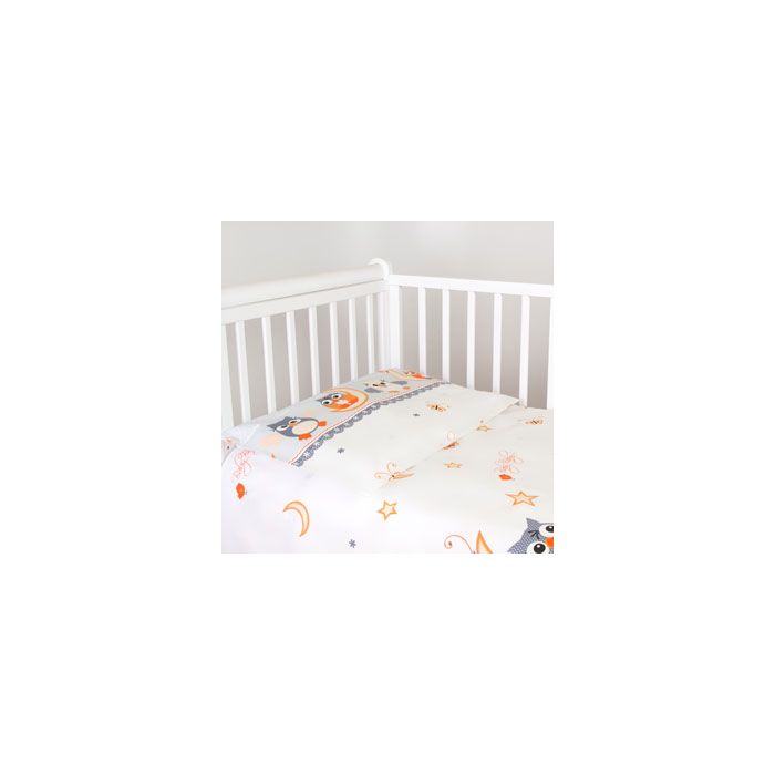 Pārvalku komplekts 135x100 "Saldus sapņus" pelēks