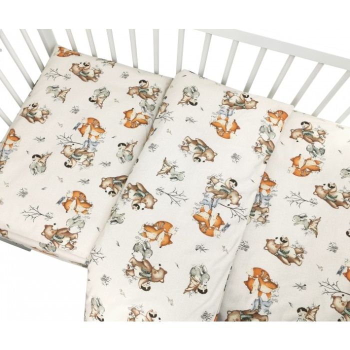 Komplekts jaundzimušajam no 6 daļām "Forest family beige"