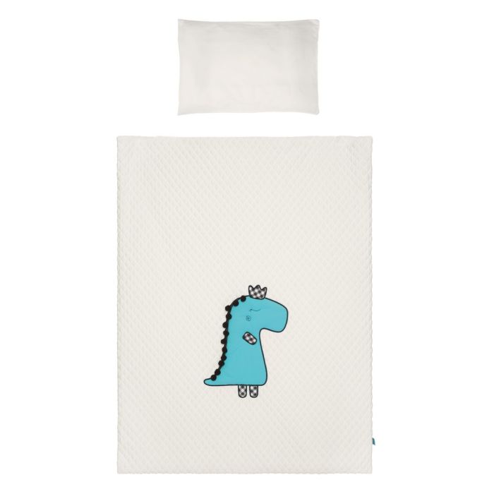 Bērnu gultas veļa ar apmales "Dino"