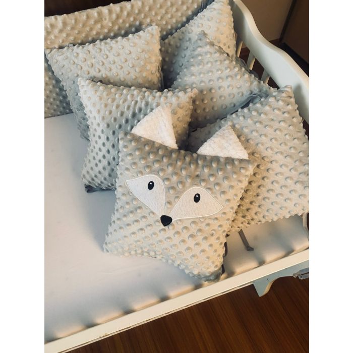 Spilvens ar lentēm (gultas apmales) 180 cm "Cosy clouds" ar lapsu