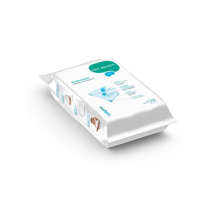 Vienreizliet. absorbējošie paladziņi 40x60cm Babyono 10gab.