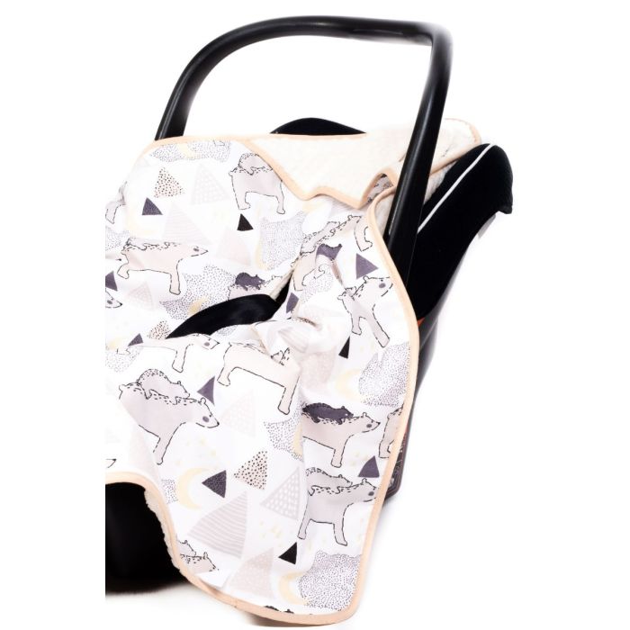  Sedziņa / konverts autokrēsliņām "Mama umka" 80x80 cm