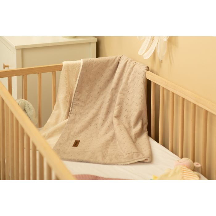 Bērnu pleds "Silky ornament" 100x80 cm beige