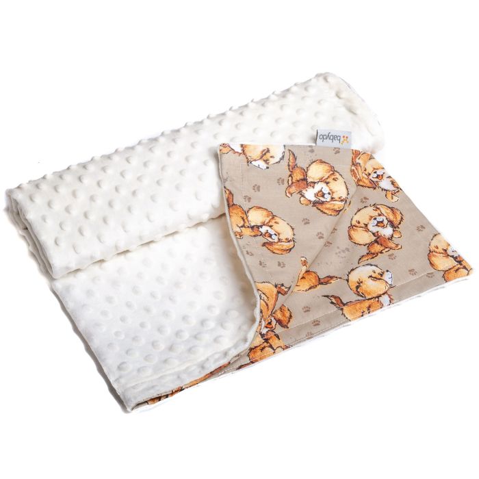 Bērnu pleds 100x75cm "Puppy"  bēšs