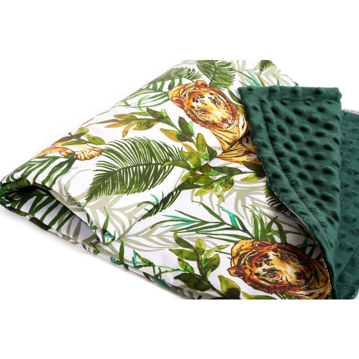 Bērnu pleds 100x75cm "Tiger" zaļš 