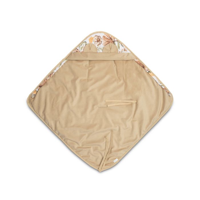 Autosēdeklīša guļammaiss "Floral beige" 90x90 cm