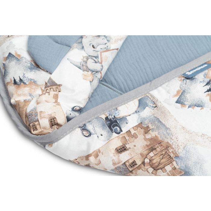Autosēdeklīša muslīna guļammaiss "Draco" 90x90 cm jeans