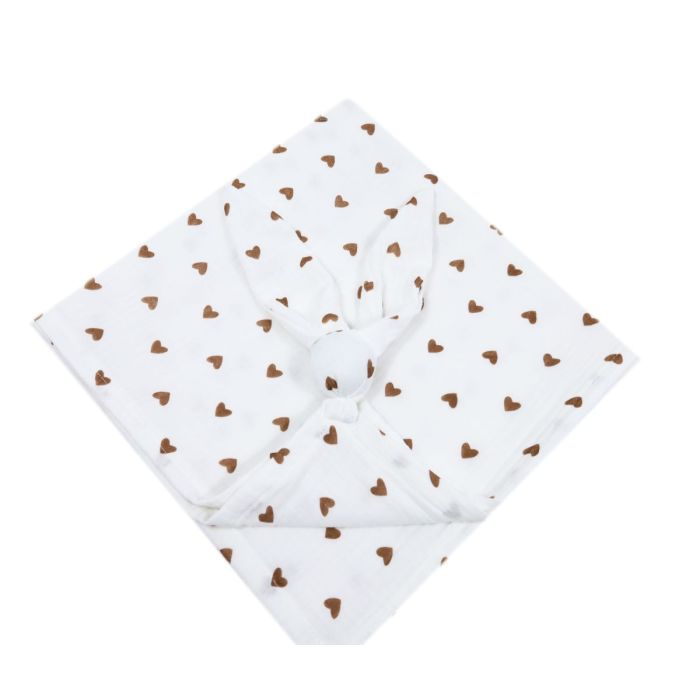 Muslīna pleds zīdainim ar mierinātāju (70x100) – Brave Heart