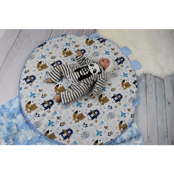 Konverts - paklājs  jaundzimušajiem 2in1 "Forest" diametrs 88 cm