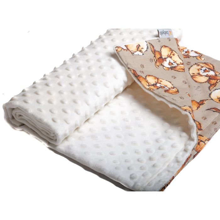 Bērnu pleds 100x75cm "Puppy"  bēšs