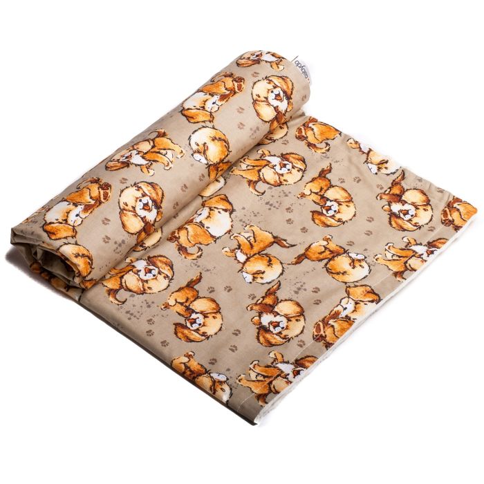 Bērnu pleds 100x75cm "Puppy"  bēšs