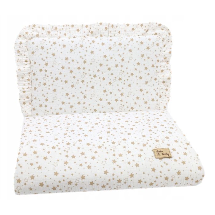 Muslīna komplekts bērniem "Stellata" pleds un spilvens