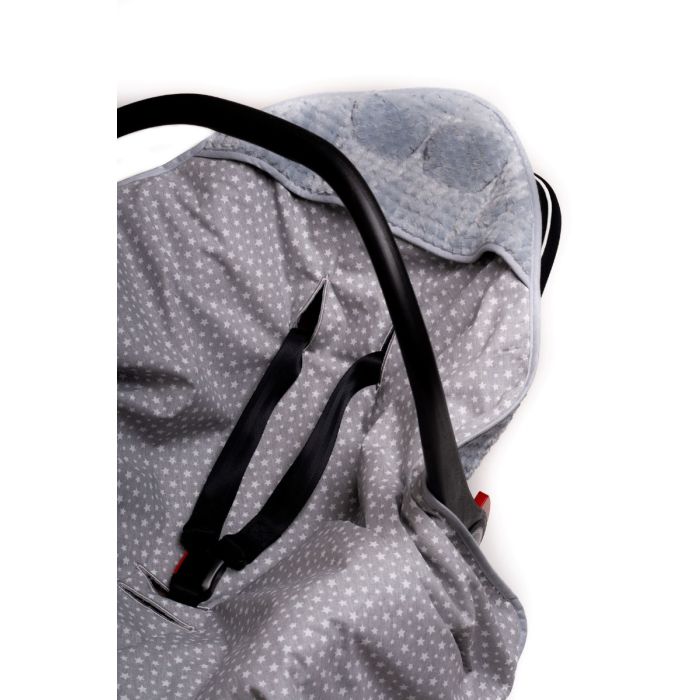 Autosēdeklīša guļammaiss "Milky way" 80x80 cm pelēks