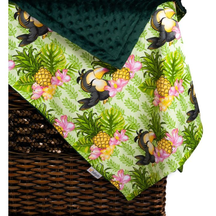 Bērnu pleds 100x75cm "Ananas" 100x75cm  zaļš 