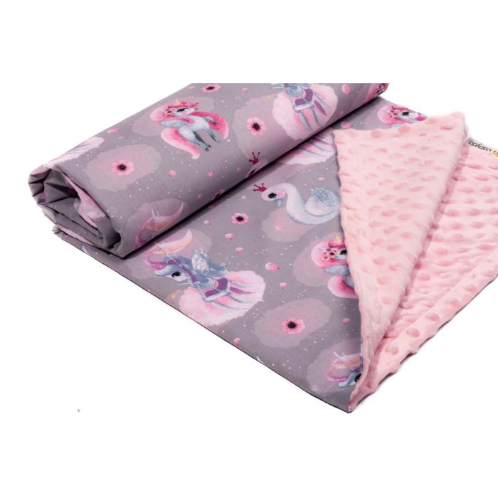 Bērnu pleds 100x75cm "Fairy tale" rozā