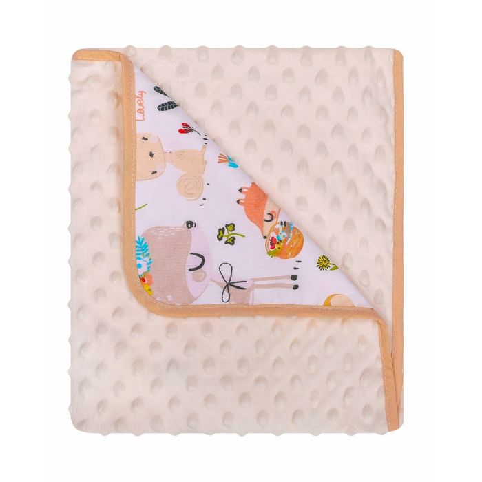 Bērnu pleds 90x80 cm "Owlys" bēšs