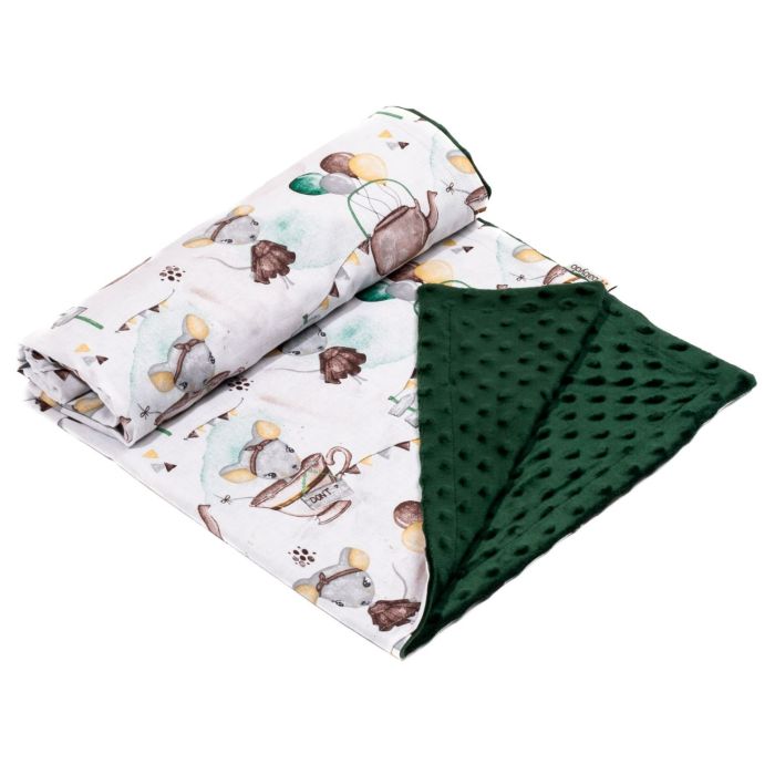 Bērnu pleds 100x75cm "Baby mouse" zaļš 