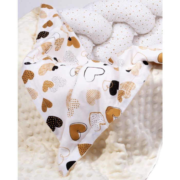 Bērnu pleds 100x75cm "My love"  bēšs