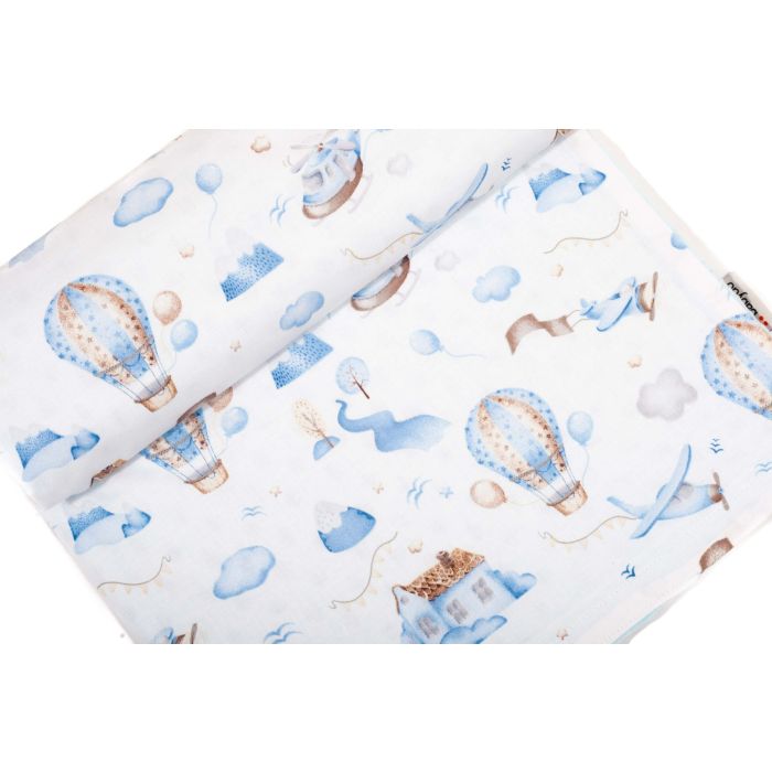 Bērnu pleds 100x75cm "Balloons" zils 